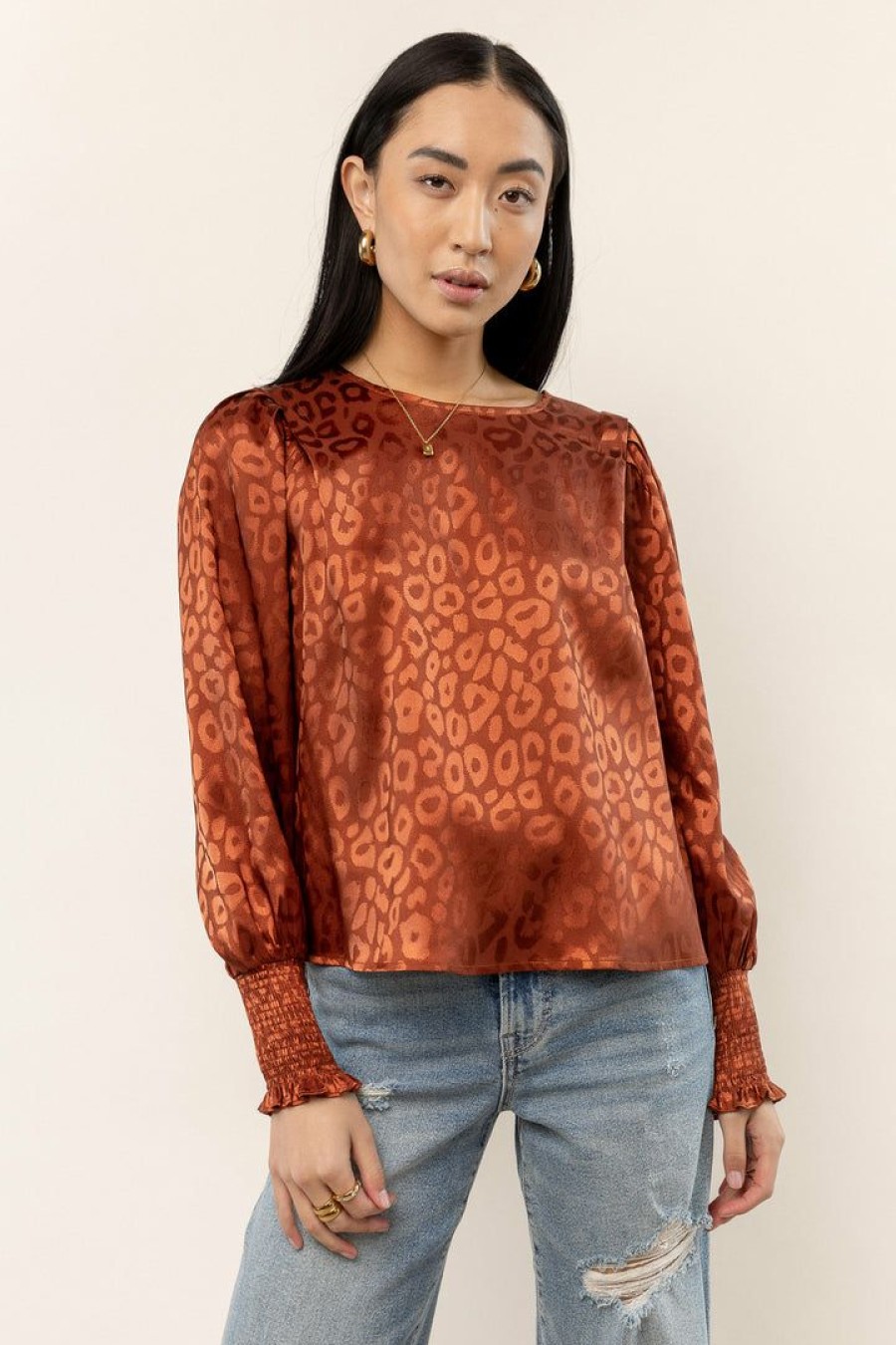 Tops * | Discount Calista Janne Blouse In New Arrivals Rust