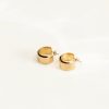 Jewelry * | Flash Sale J&D Jewelry Evie Open Hoop Earrings Gold