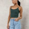 Tops * | Discount Dynamic Fashion Tops Kaido Cropped Tank In Green