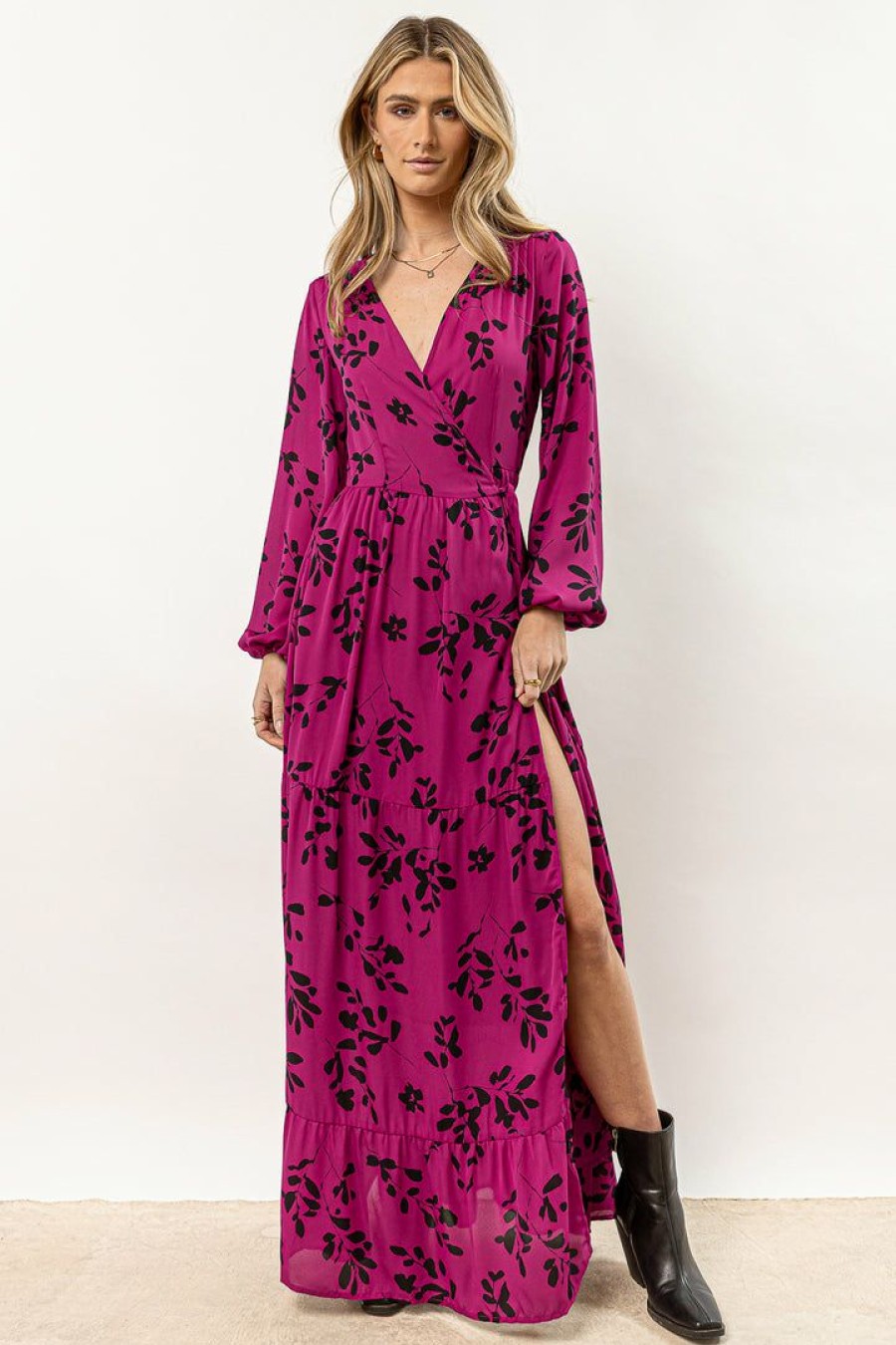 Dresses * | Cheapest Rokoko Jamey Maxi Dress Final Sale Hot Pink