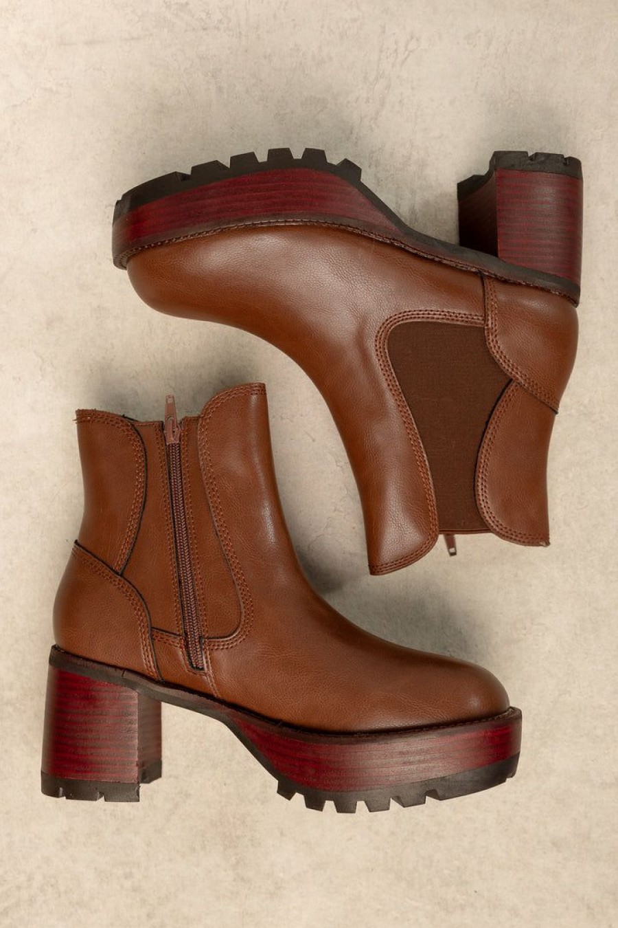 Shoes * | Best Sale Free Soul/Miracle Mile Dorothy Boots In New Arrivals Brown