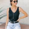 Tops * | Wholesale Vero Moda Georgia Tank In Final Sale Black