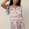 Dresses * | Best Deal Worui Willa Ruffle Dress In Floral Pink