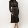 Dresses * | Flash Sale Aaron & Amber Blaise Midi Dress In Black