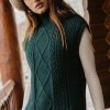 Tops * | Best Deal Vero Moda Viktoria High Neck Vest In Sweaters Emerald