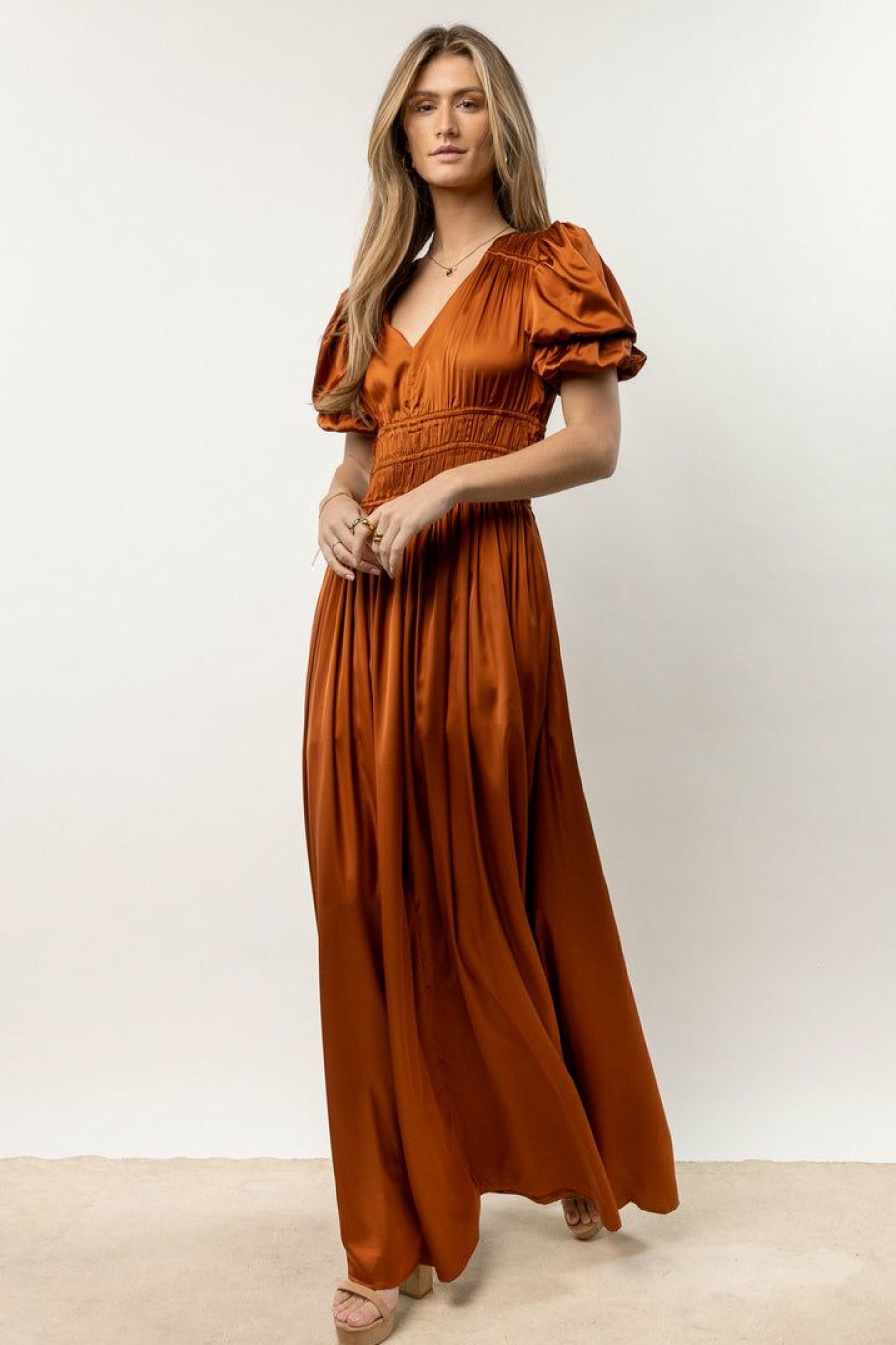 Dresses * | Brand New Mustard Seed Knox Maxi Dress Copper