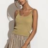 Tops * | Outlet Sina Tops Bianca Double Strap Tank In Final Sale Green