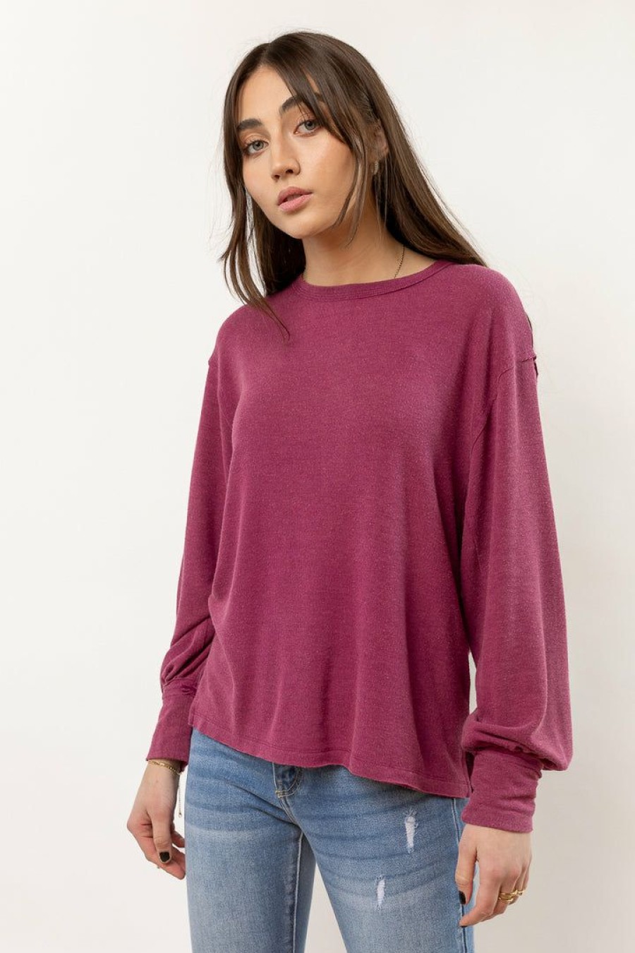 Tops * | Deals Sina Mandy Top In Final Sale Magenta