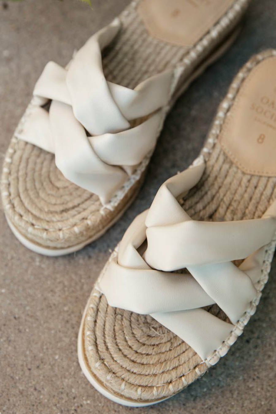 Shoes * | Brand New Free Soul/Miracle Mile Shoes Rebel Espadrilles In Beige