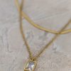 Jewelry * | Flash Sale J&D Jewelry Perona Layered Necklace Gold