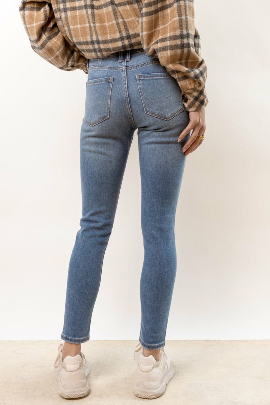 Jeans * | Cheap Kancan Bohme Zoie Skinny Denim Final Sale Medium Wash