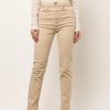 Jeans * | Best Sale Denim One Olivia Straight Leg Pants New Arrivals Beige