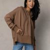 Tops * | Outlet Aemi And Co Tops Brogan Hoodie In Brown