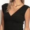 Tops * | Outlet Worui Sylvia Smocked Tank In Final Sale Tops Black