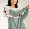 Tops * | Hot Sale Tres Bien Tops Dallas Color Block Top In Jade