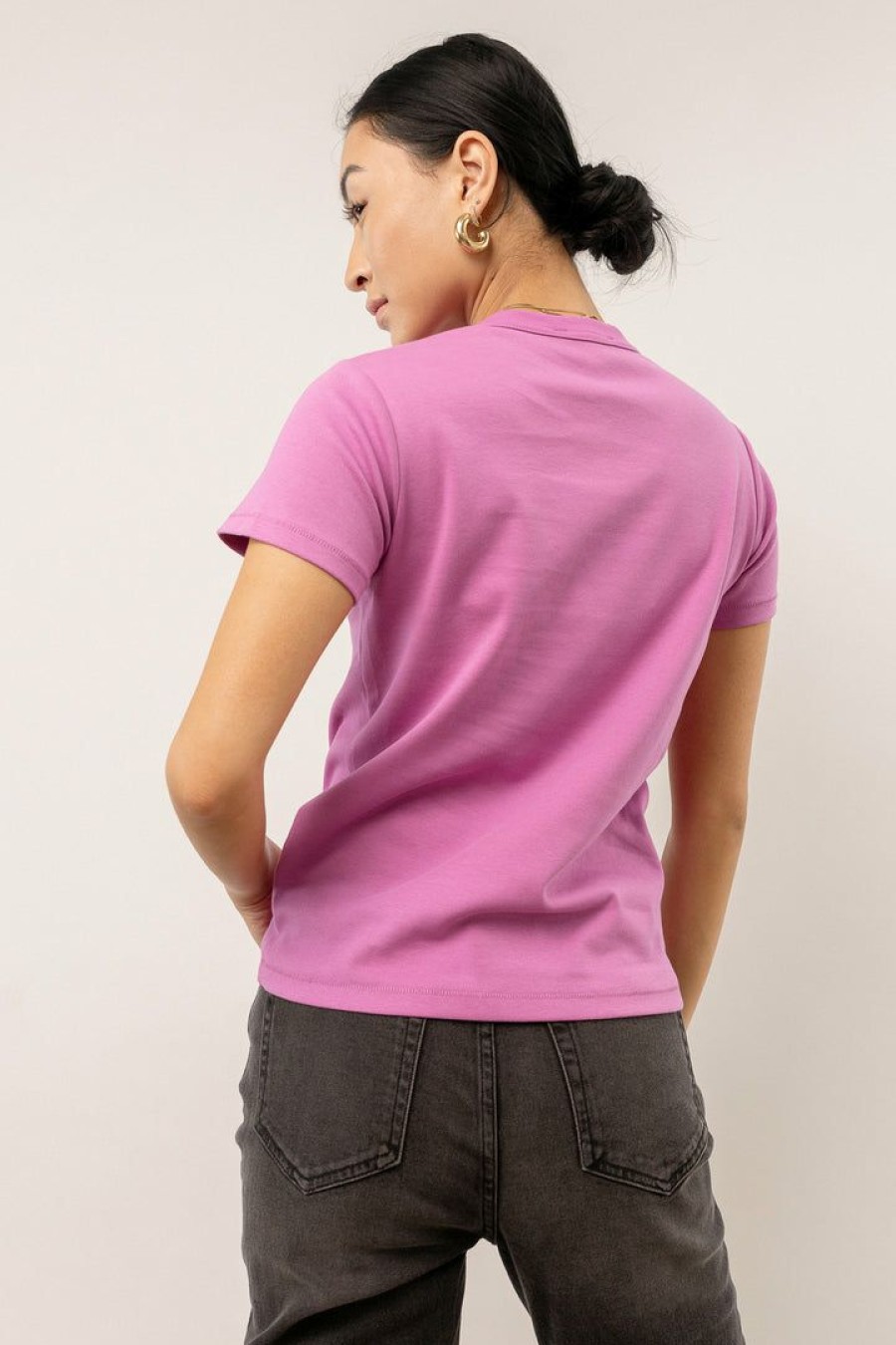 Tops * | Best Reviews Of Worui Mckenna Tee Shirt In Purple