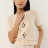 Tops * | Cheapest Maize Henrick Sweater Top Natural