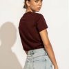 Tops * | Coupon Worui Mckenna Tee Shirt In Maroon