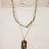 Jewelry * | Discount Essence Collection Liliana Necklace Jewelry Gold