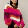 Tops * | Hot Sale Baevely Tennyson Knitted Sweater Multi