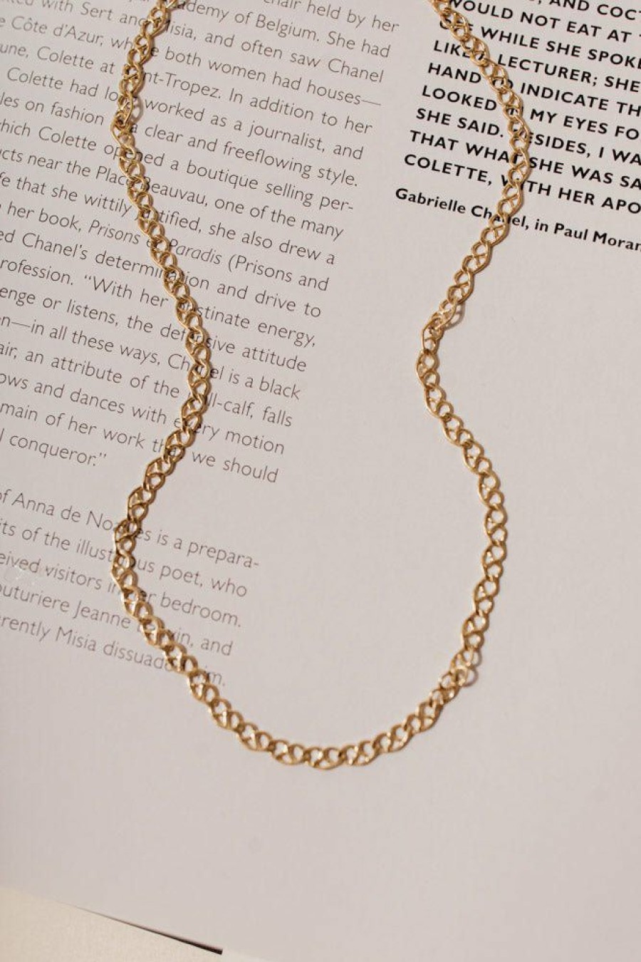 Jewelry * | Hot Sale La Radiant Val Jean Global Oriana Chain Necklace Gold