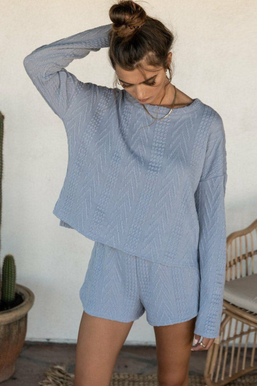 Tops * | Best Deal Rokoko Teala Knit Shorts Final Sale