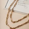 Jewelry * | Hot Sale Siete Collection Amiah Chain Necklace Jewelry Gold