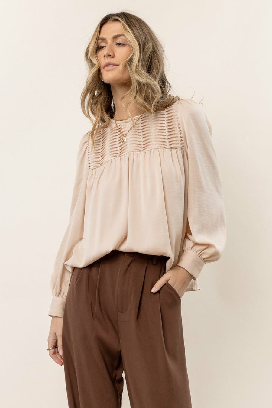 Tops * | Outlet Calista Noa Blouse In Champagne