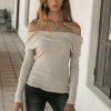 Tops * | Coupon Sina Claire Top In Final Sale Taupe