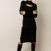 Dresses * | Deals Vero Moda Isabel Cut Out Dress Black