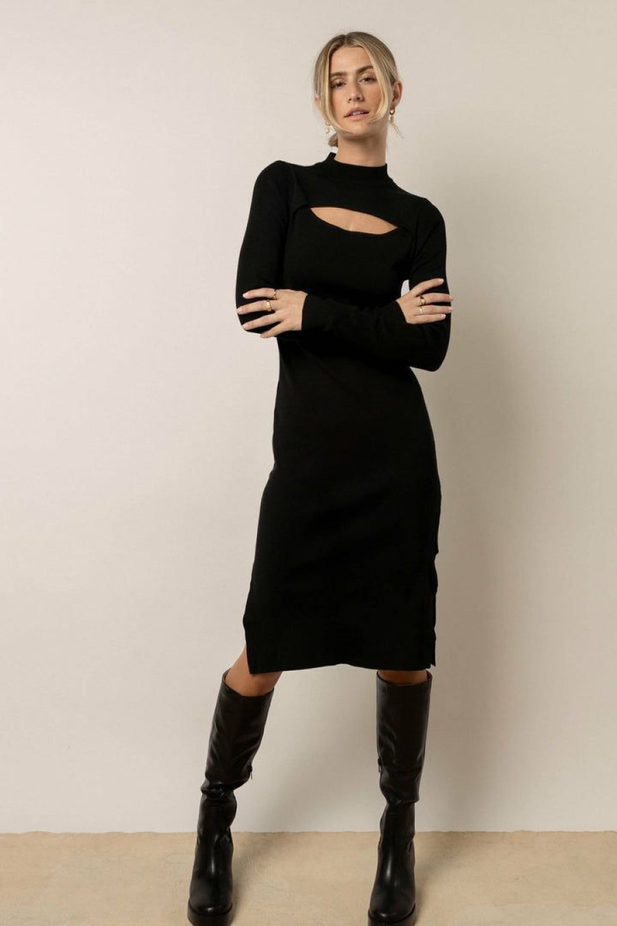 Dresses * | Deals Vero Moda Isabel Cut Out Dress Black