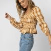 Tops * | Best Sale Wellmade Inc Tabitha Cropped Top Tops Camel