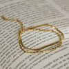 Jewelry * | Best Pirce Dg Jewelry Brad Layered Bracelet Gold