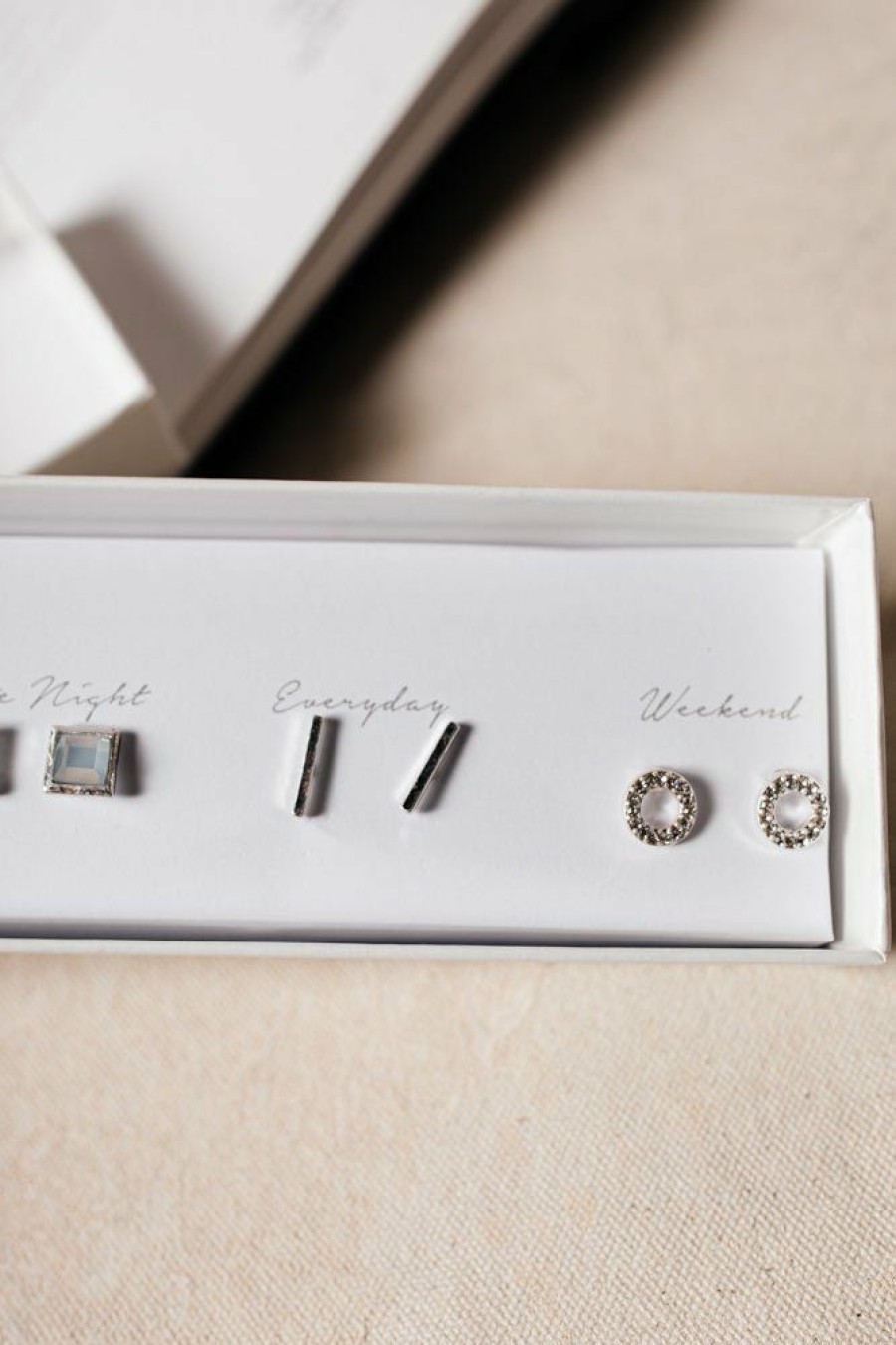 Jewelry * | Coupon Joyful Jewelry Nicole Earring Set Silver