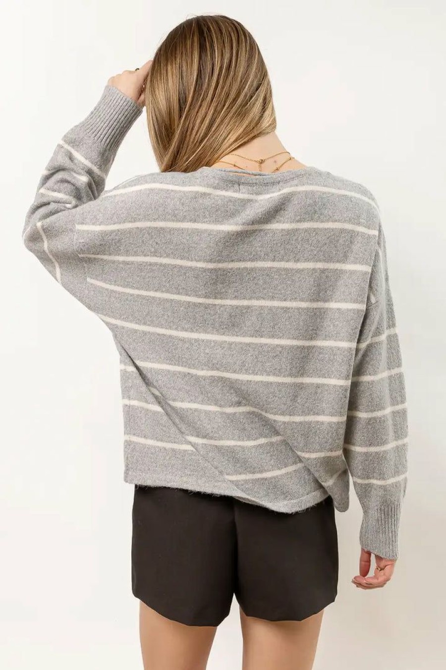 Tops * | Best Sale New Arrivals Aubree Vero Moda Sweater In Grey