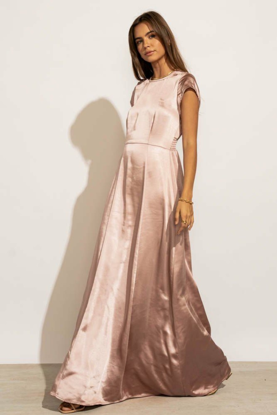 Dresses * | Best Reviews Of Worui Lucille Maxi Dress In Dresses Mauve