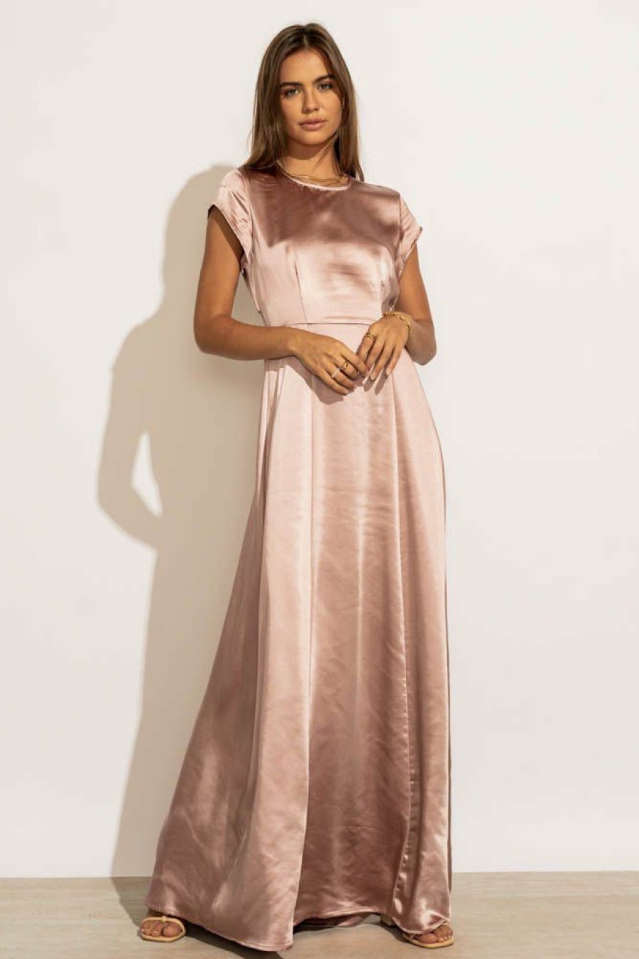 Dresses * | Best Reviews Of Worui Lucille Maxi Dress In Dresses Mauve