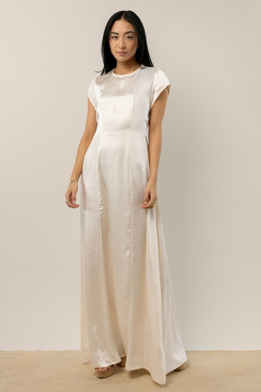 Dresses * | Cheap Worui Lucille Maxi Dress In Dresses Ivory