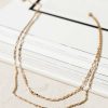 Jewelry * | Coupon La Radiant Val Jean Global Huntleigh Layered Necklace Jewelry Gold