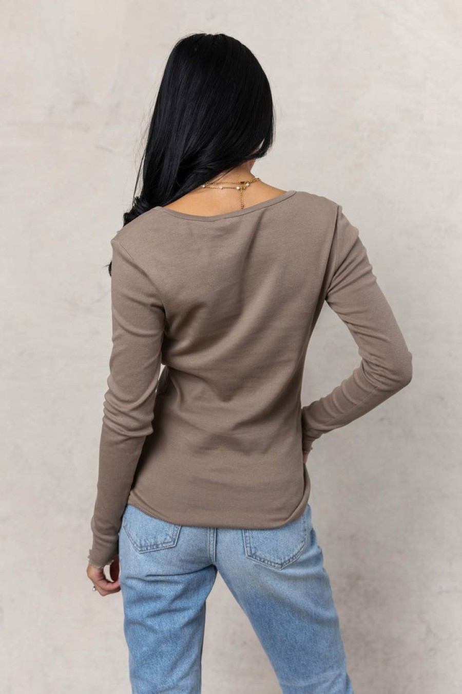 Tops * | Best Sale Vero Moda Rita Top In Tops Dark Taupe