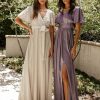 Dresses * | Coupon Ricarica Everleigh Maxi Dress In Lilac