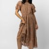 Dresses * | Budget Wellmade Inc Valenteena Midi Dress Dresses Taupe