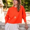 Tops * | Best Reviews Of Lumiere Pamela Sweater In Orange