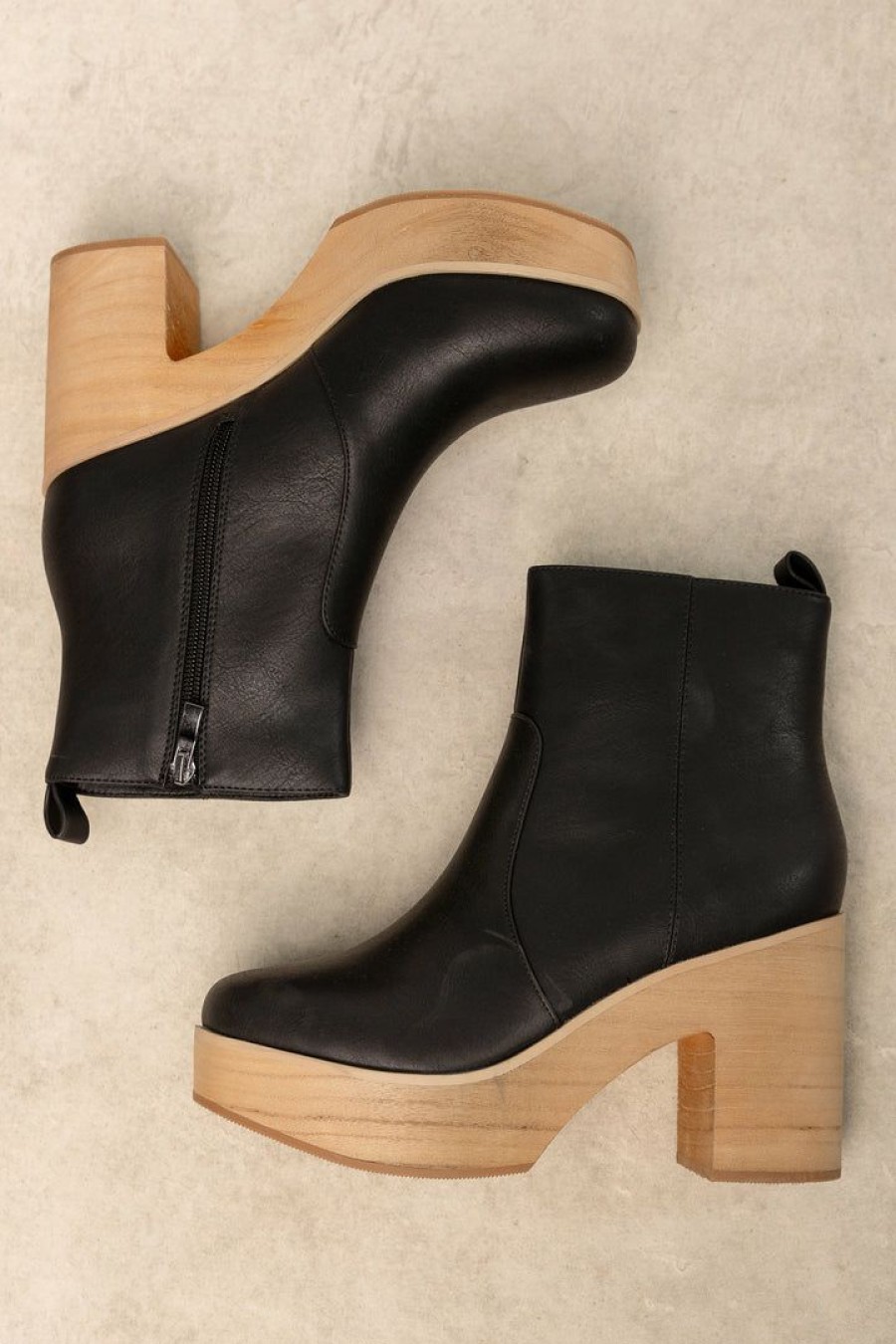 Shoes * | Cheap Beast Fashion New Arrivals Presley Heeled Boots In Black