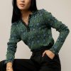 Tops * | Budget Fate Inc Vanessa Long Sleeve Top Green