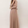 Dresses * | Buy Ricarica Dresses Veronica Maxi Dress In Taupe