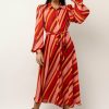 Dresses * | Best Deal Flying Tomato Robin Button Down Midi Dress Multi