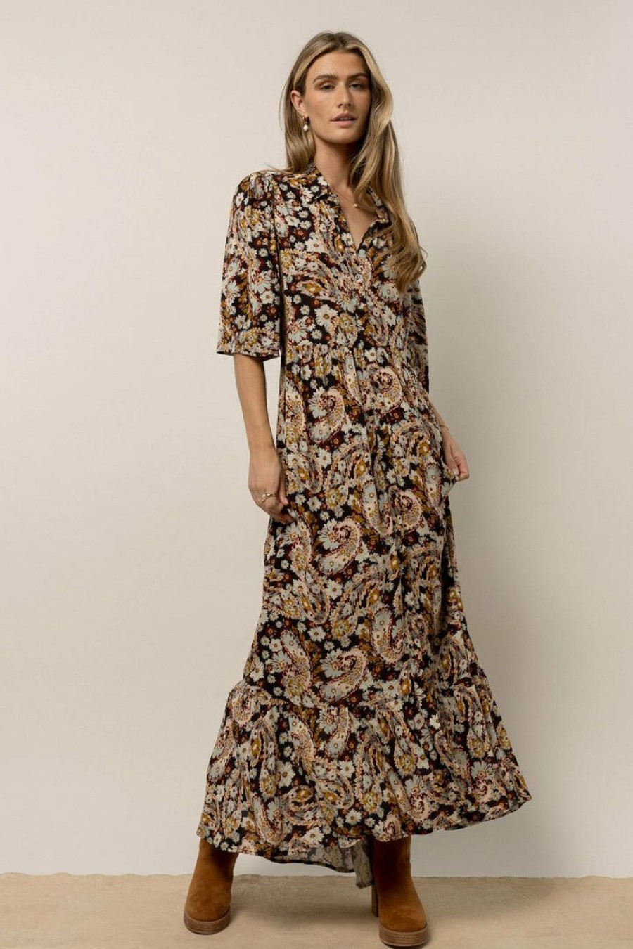 Dresses * | Promo Dress Forum Freya Floral Maxi Dress Blue