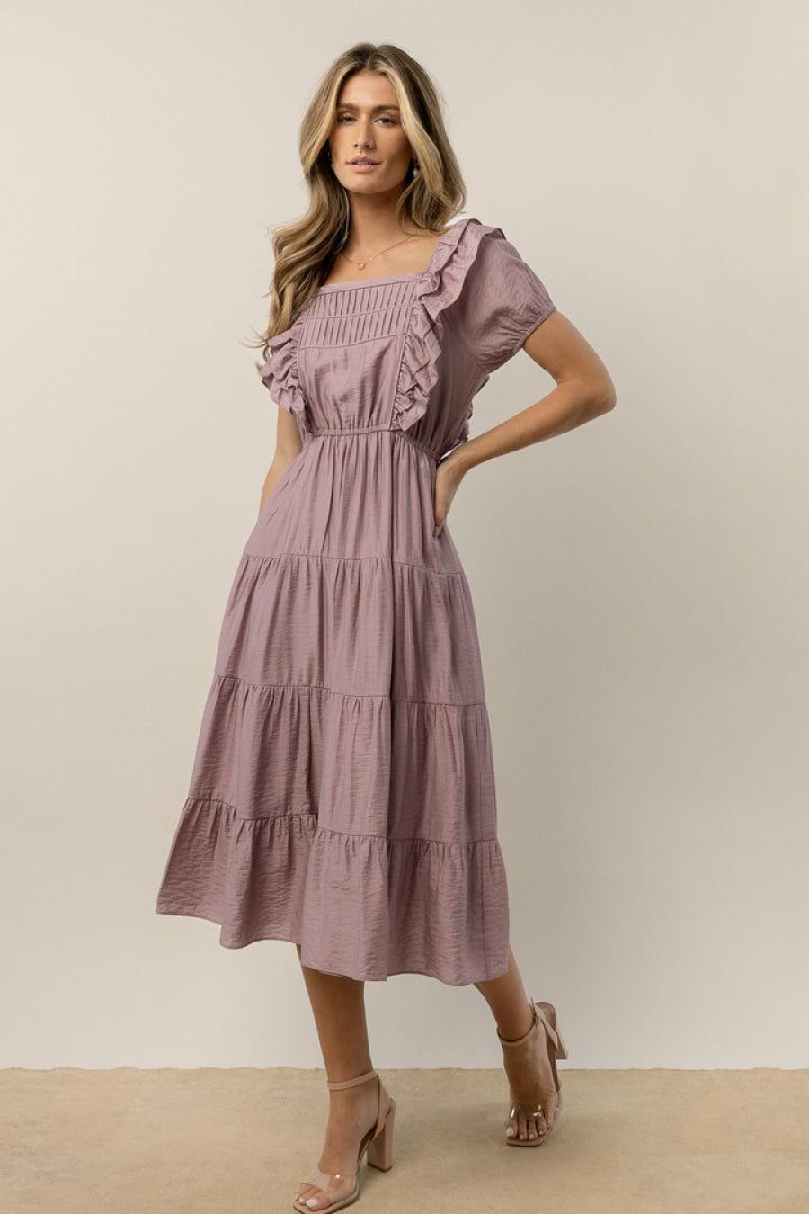 Dresses * | Wholesale Worui Laney Midi Dress In Dresses Lavender