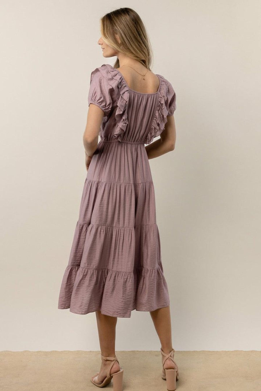 Dresses * | Wholesale Worui Laney Midi Dress In Dresses Lavender